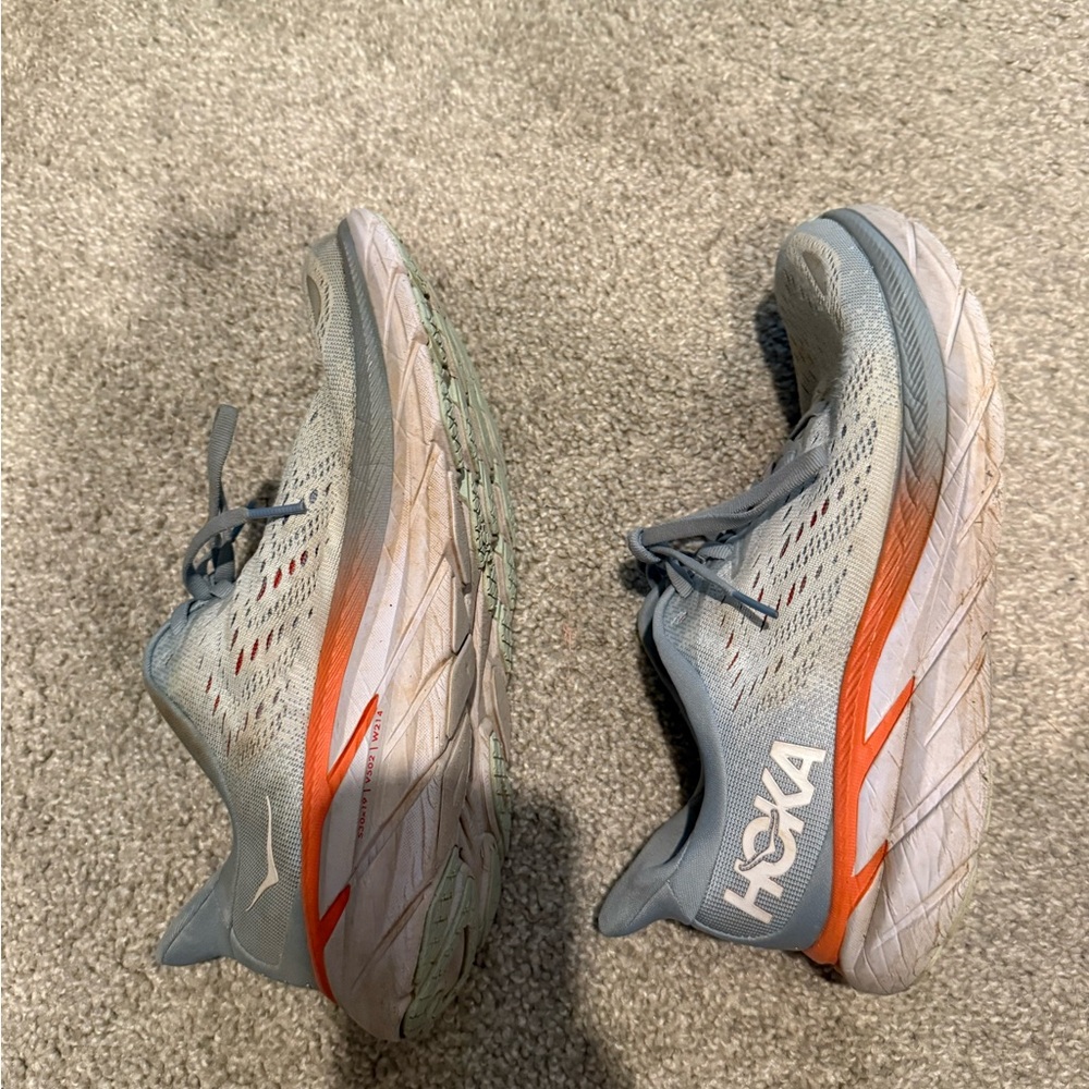 Hoka Women's Sneakers in Blue and Orange